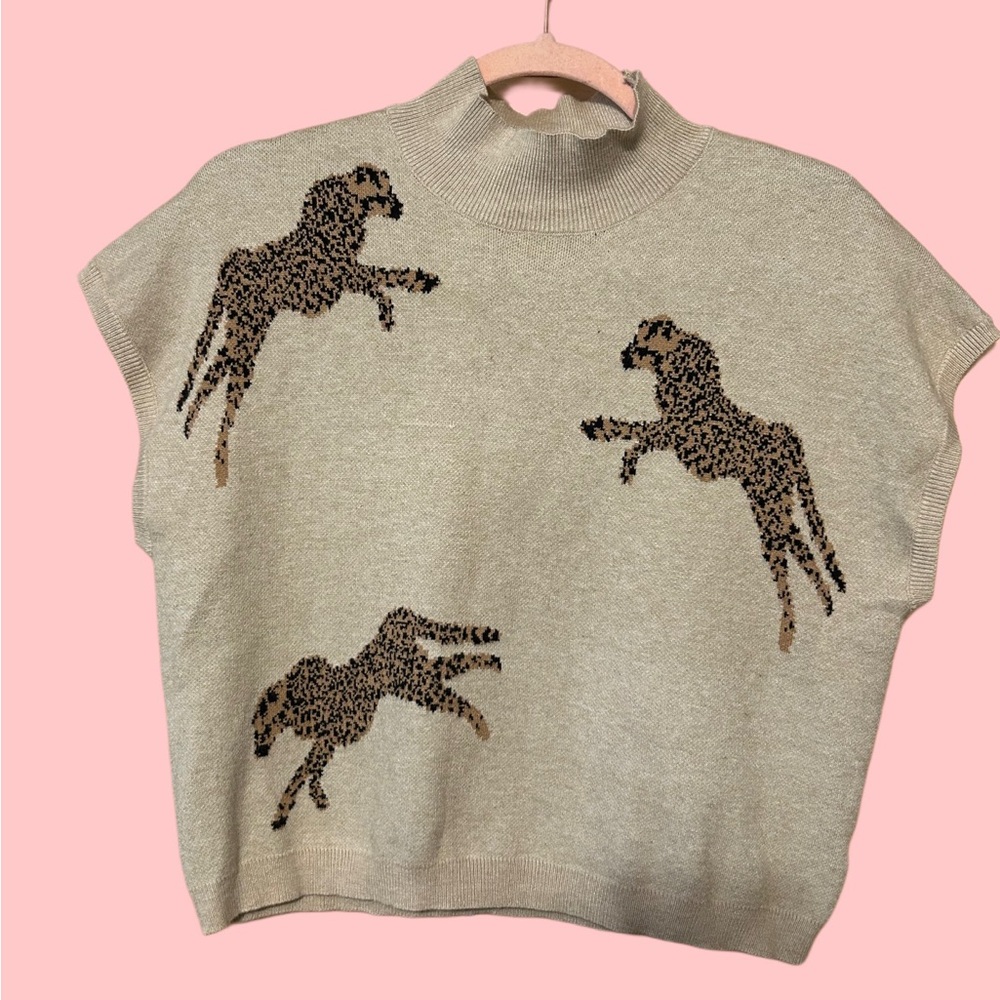 Beige Entro Sweater Vest